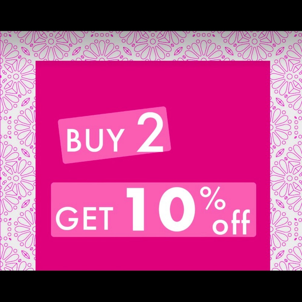 Buy any 2 items and get 10% off the total price!!! I also accept offers!